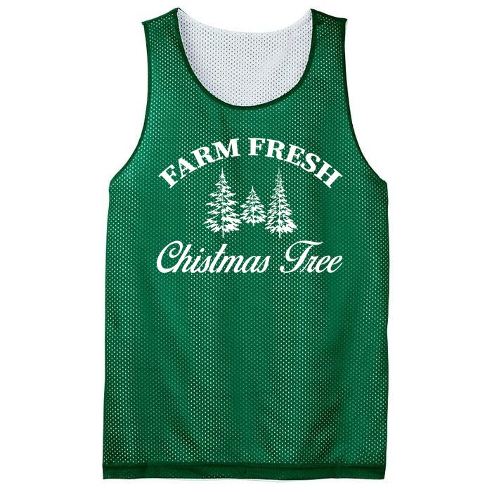 Farm Fresh Christmas Tree Mesh Reversible Basketball Jersey Tank