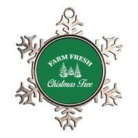 Farm Fresh Christmas Tree Metallic Star Ornament