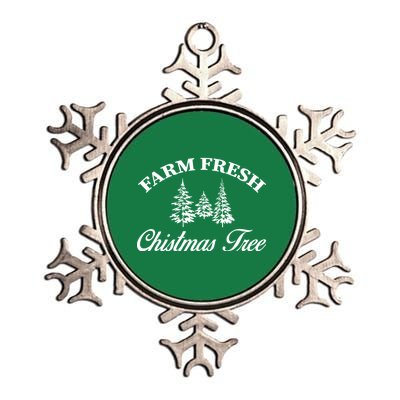 Farm Fresh Christmas Tree Metallic Star Ornament