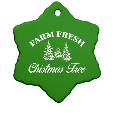 Farm Fresh Christmas Tree Ceramic Star Ornament