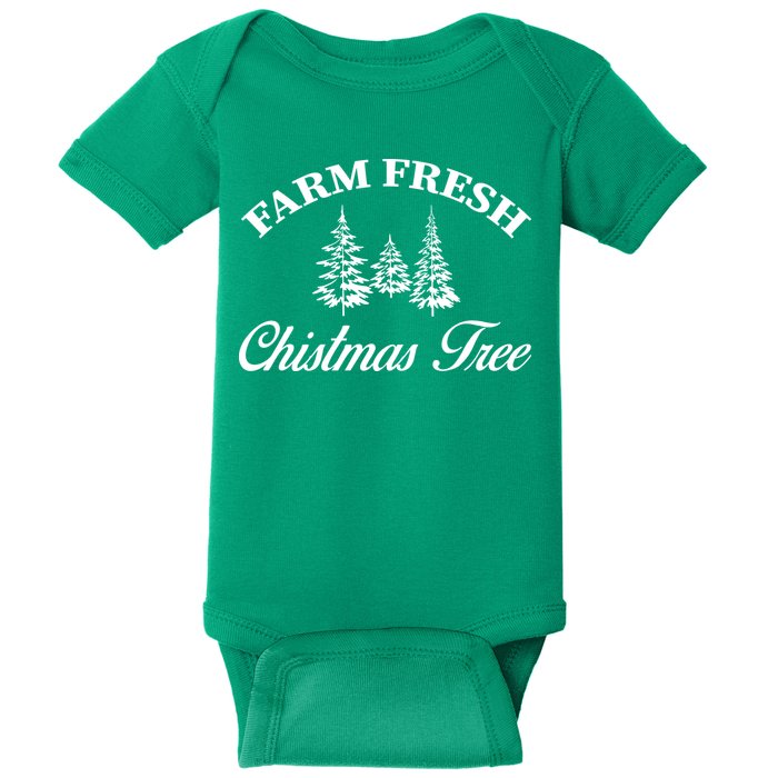 Farm Fresh Christmas Tree Baby Bodysuit