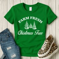 Farm Fresh Christmas Tree Womens T-Shirt