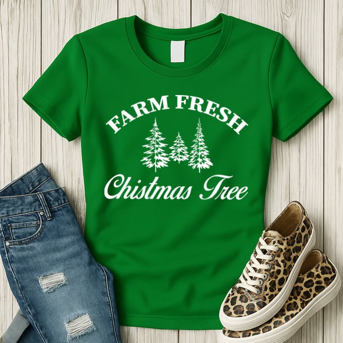 Farm Fresh Christmas Tree Womens T-Shirt