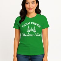 Farm Fresh Christmas Tree Womens T-Shirt