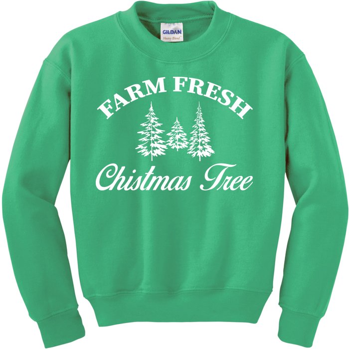 Farm Fresh Christmas Tree Kids Sweatshirt