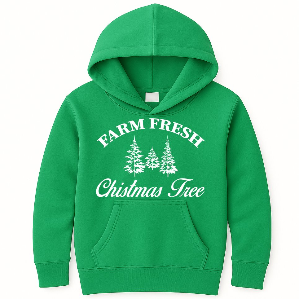 Farm Fresh Christmas Tree Kids Hoodie