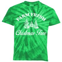 Farm Fresh Christmas Tree Kids Tie-Dye T-Shirt