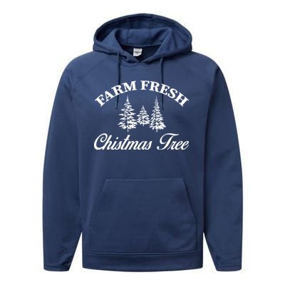 Farm Fresh Christmas Tree Performance Fleece Hoodie