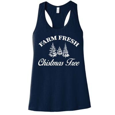 Farm Fresh Christmas Tree Women's Racerback Tank