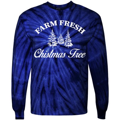 Farm Fresh Christmas Tree Tie-Dye Long Sleeve Shirt