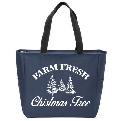 Farm Fresh Christmas Tree Zip Tote Bag