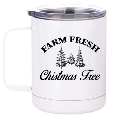 Farm Fresh Christmas Tree 12 oz Stainless Steel Tumbler Cup