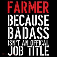 Farmer Because Badass Isn't An Official Job Title Flat Bill Trucker Hat