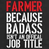 Farmer Because Badass Isn't An Official Job Title Microfiber Hand Towel