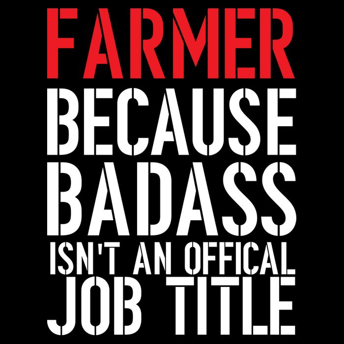 Farmer Because Badass Isn't An Official Job Title Cropped Pullover Crew