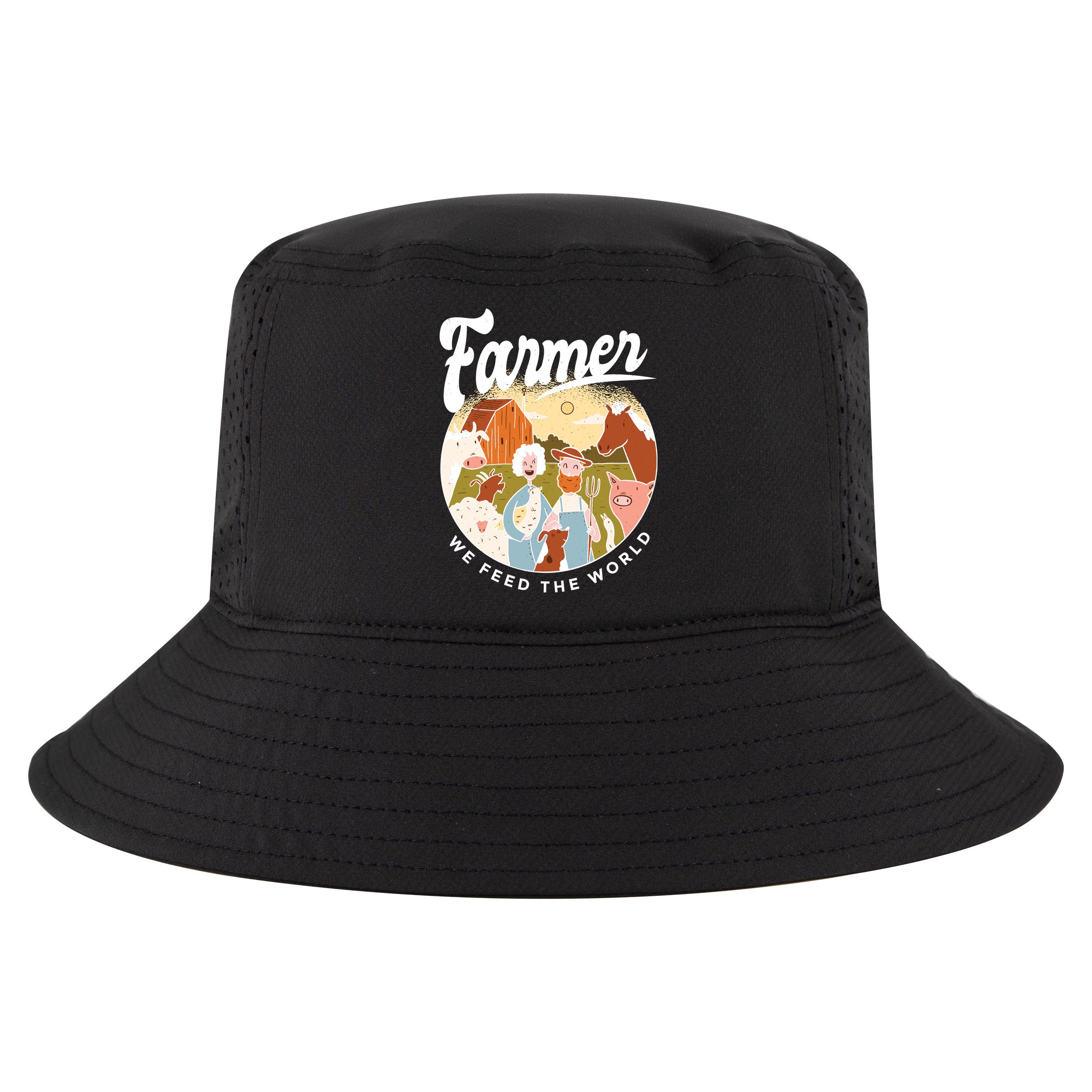 Farmer We Feed The World Cool Comfort Performance Bucket Hat