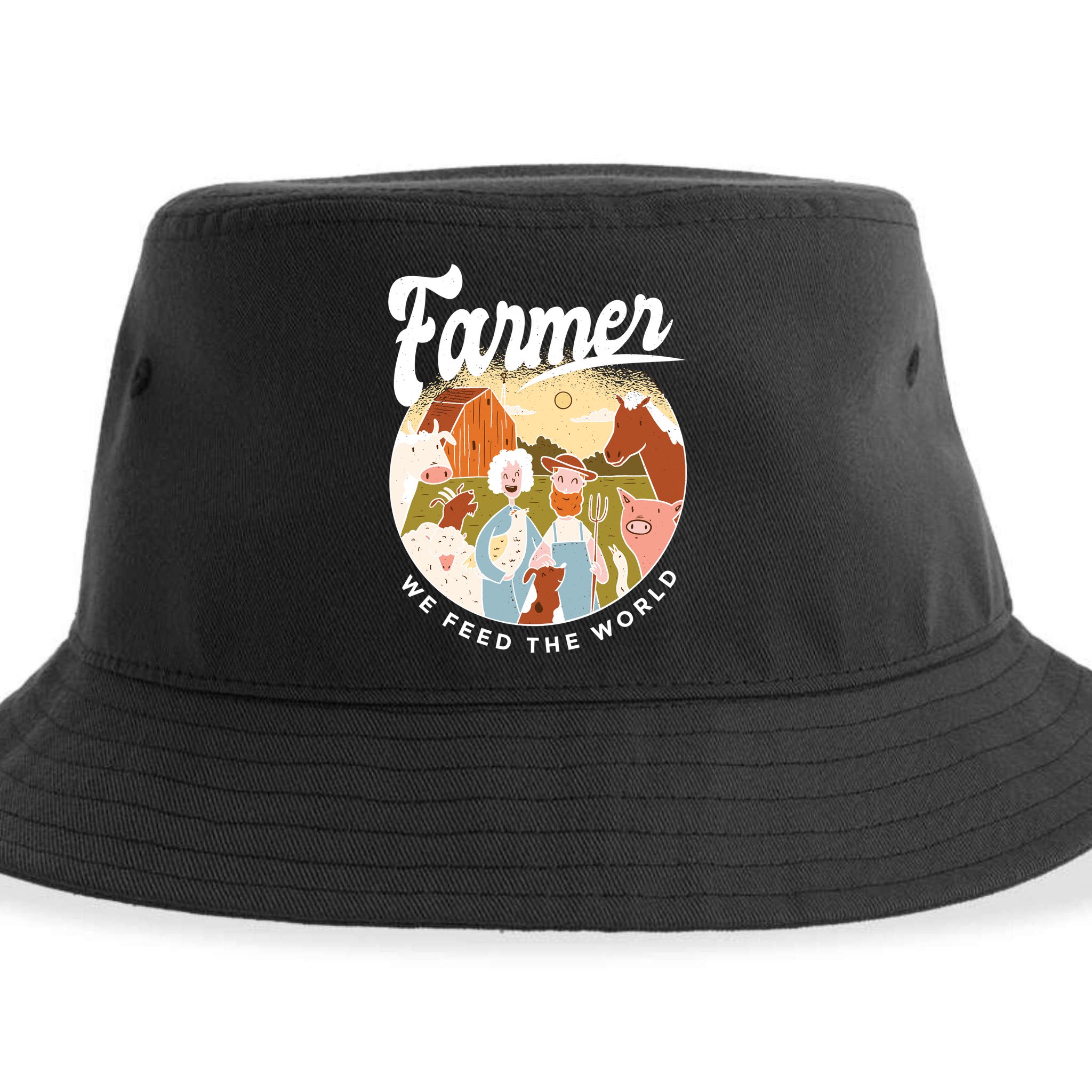 Farmer We Feed The World Sustainable Bucket Hat
