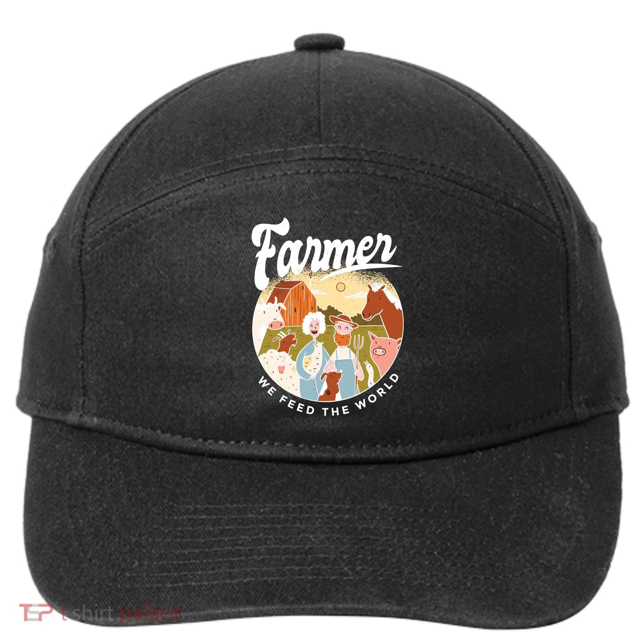 Farmer We Feed The World 7-Panel Snapback Hat