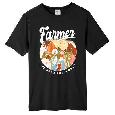 Farmer We Feed The World Tall Fusion ChromaSoft Performance T-Shirt