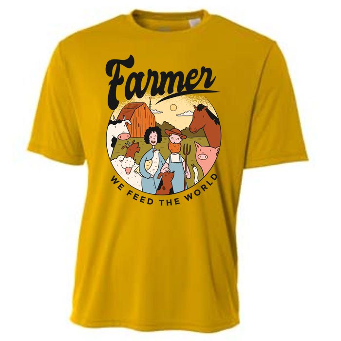 Farmer We Feed The World Cooling Performance Crew T-Shirt