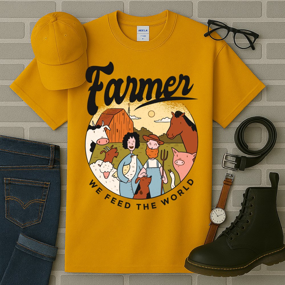Farmer We Feed The World Tall T-Shirt