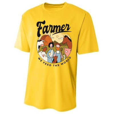 Farmer We Feed The World Performance Sprint T-Shirt