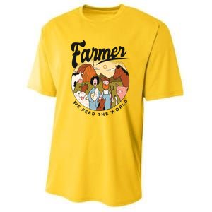 Farmer We Feed The World Youth Performance Sprint T-Shirt