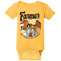 Farmer We Feed The World Baby Bodysuit