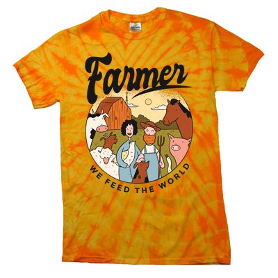 Farmer We Feed The World Tie-Dye T-Shirt