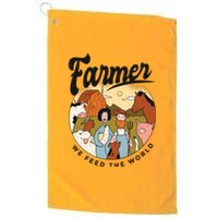 Farmer We Feed The World Platinum Collection Golf Towel