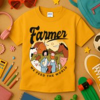 Farmer We Feed The World Kids T-Shirt
