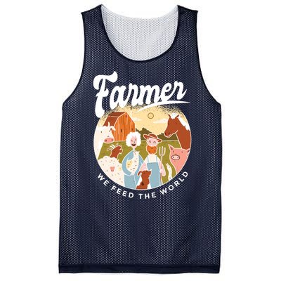 Farmer We Feed The World Mesh Reversible Basketball Jersey Tank