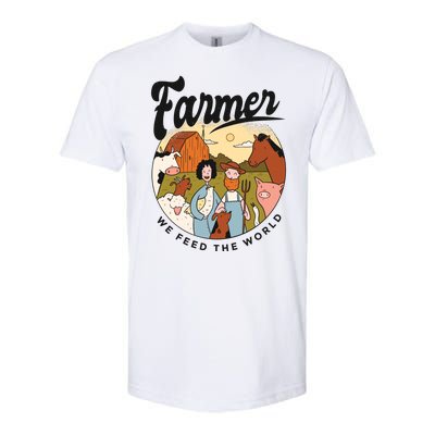 Farmer We Feed The World Softstyle CVC T-Shirt