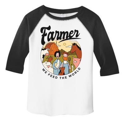 Farmer We Feed The World Toddler Fine Jersey T-Shirt