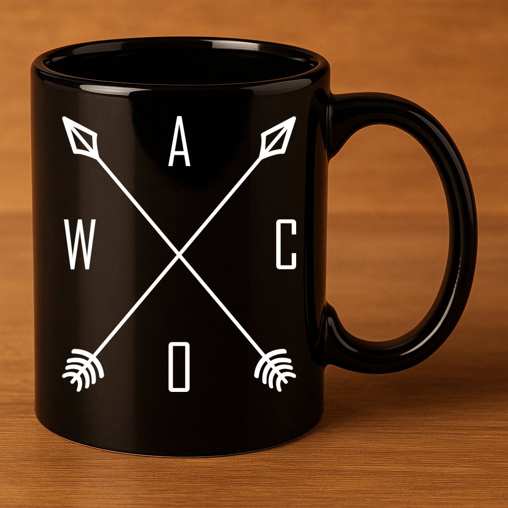 Farmhouse Inspired WACO 11oz C Handle Ceramic Mug