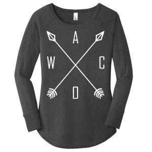 Farmhouse Inspired WACO Women's Perfect Tri Tunic Long Sleeve Shirt