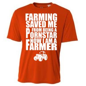 Farming Saved Me From being A Pornstar Cooling Performance Crew T-Shirt