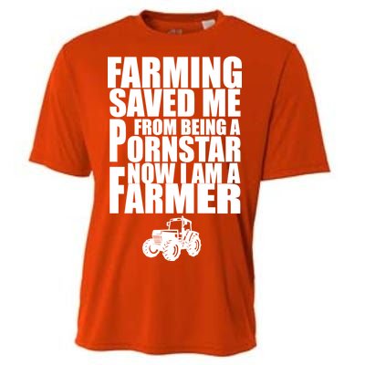 Farming Saved Me From being A Pornstar Cooling Performance Crew T-Shirt