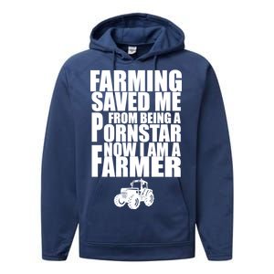 Farming Saved Me From being A Pornstar Performance Fleece Hoodie