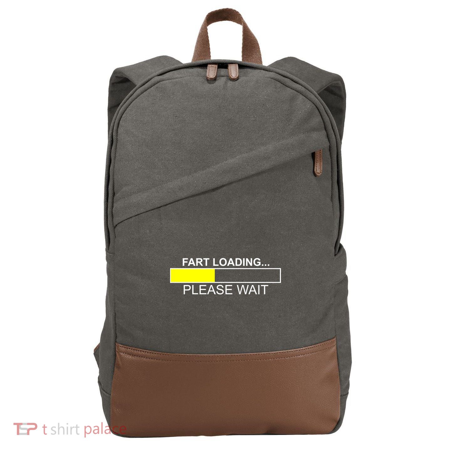 Fart Loading Cotton Canvas Backpack