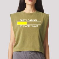 Fart Loading Garment-Dyed Women's Muscle Tee