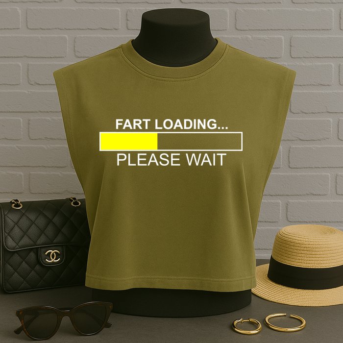Fart Loading Garment-Dyed Women's Muscle Tee