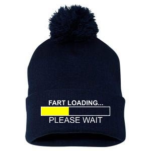 Fart Loading Pom Pom 12in Knit Beanie