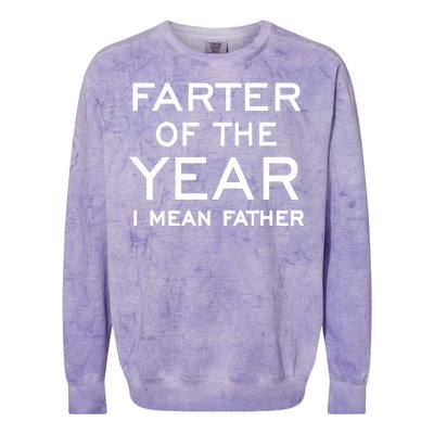 Farter Of The Year I Mean Father Colorblast Crewneck Sweatshirt