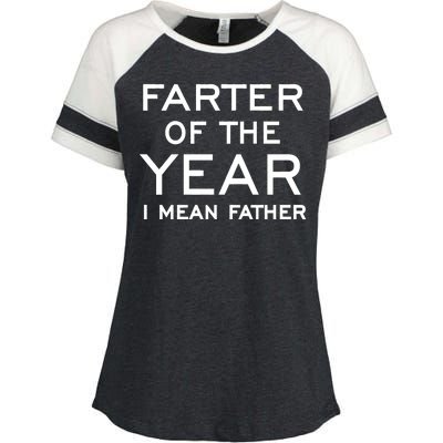 Farter Of The Year I Mean Father Enza Ladies Jersey Colorblock Tee