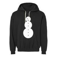 Funny Angry Snowman The Snowman Garment-Dyed Fleece Hoodie