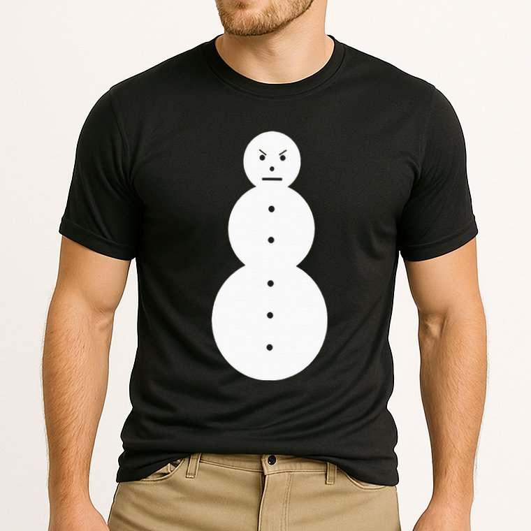 Funny Angry Snowman The Snowman Performance Shirt