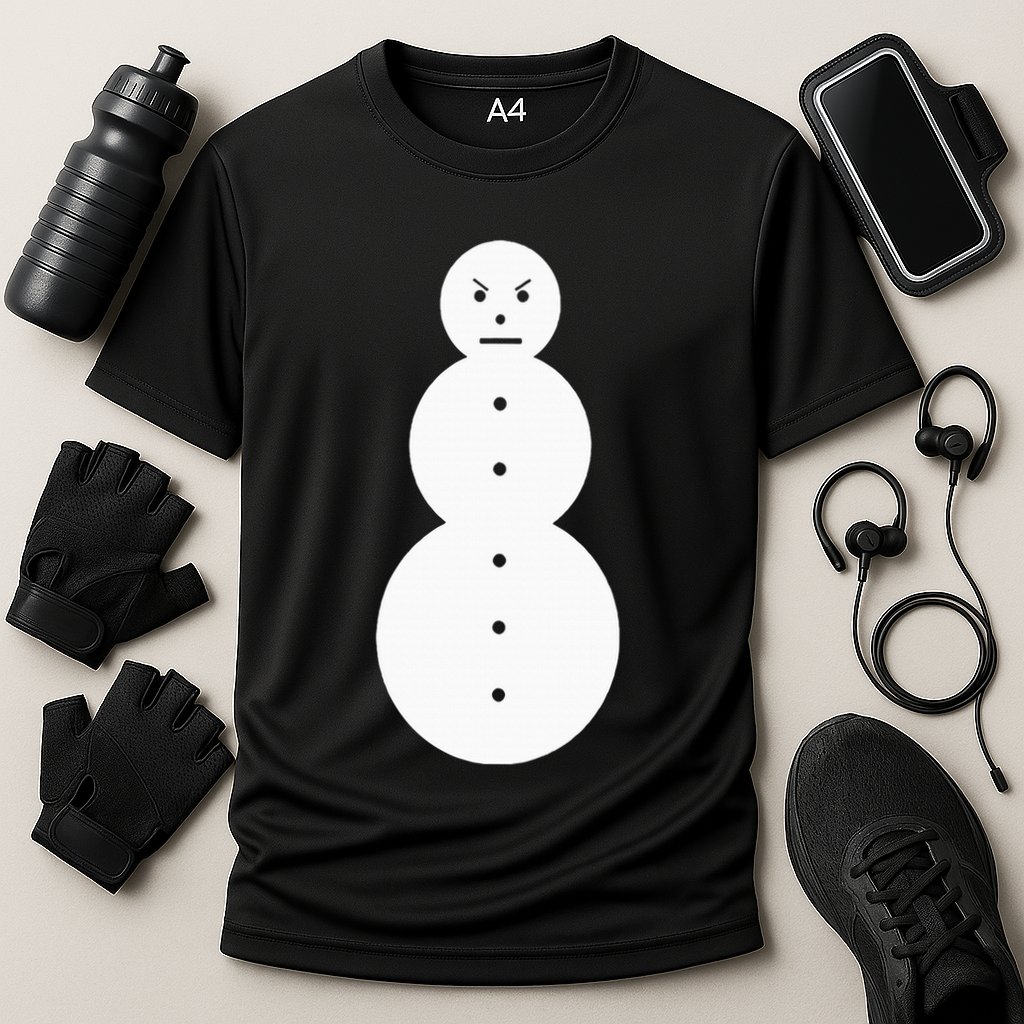 Funny Angry Snowman The Snowman Performance Shirt