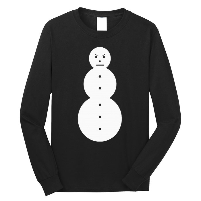 Funny Angry Snowman The Snowman Long Sleeve Shirt