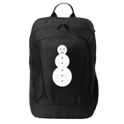 Funny Angry Snowman The Snowman City Backpack